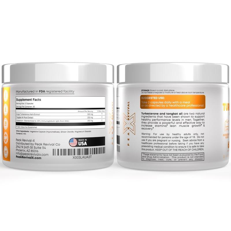 Turkesterone & Tongkat Ali Supplement 1000mg Per Serving
