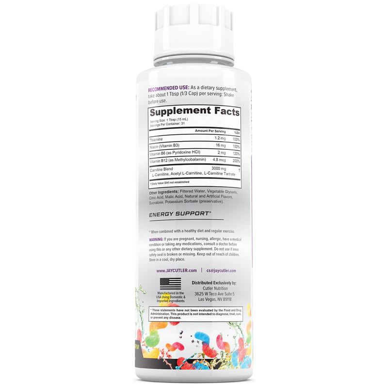 Cutler Nutrition 2 Pack Carnitine 3000 Liquid Supplement for Energy Recovery health and fitness liquid