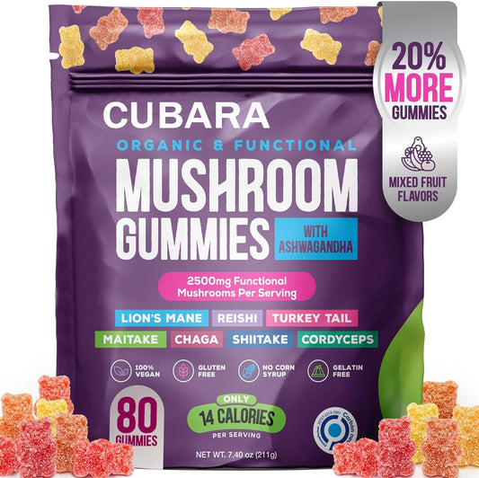 Ashwagandha, Reishi Mushroom Gummies