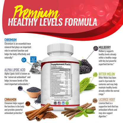Blood Sugar Complex 20 Vitamins & Minerals Support Overall Health